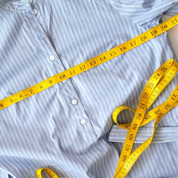 Michael Kors Belted Poplin Button-up Shirt Dress - Picture 9 of 12